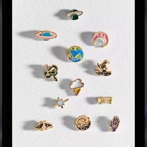 NEW! Urban Outfitters,  Enamel Mismatch Post Earring Set- NWT!